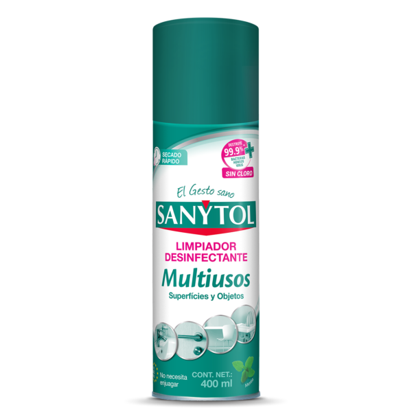 Desinfectante en aerosol SANYTOL Flores blancas spray 300 ml - New Power  International