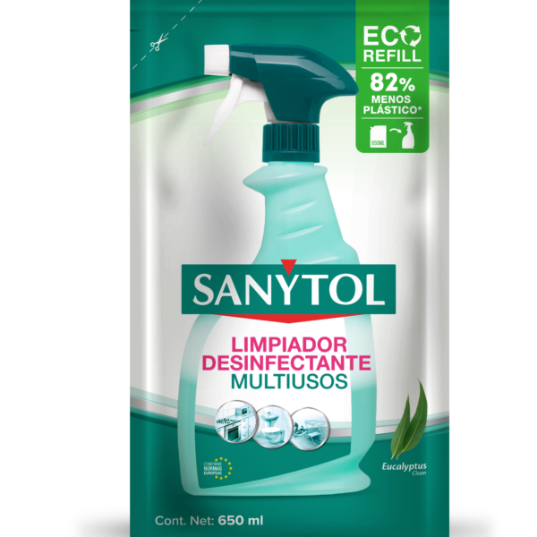 Desinfectante limpiador Sanytol 2 en 1 multiusos de 400 ml